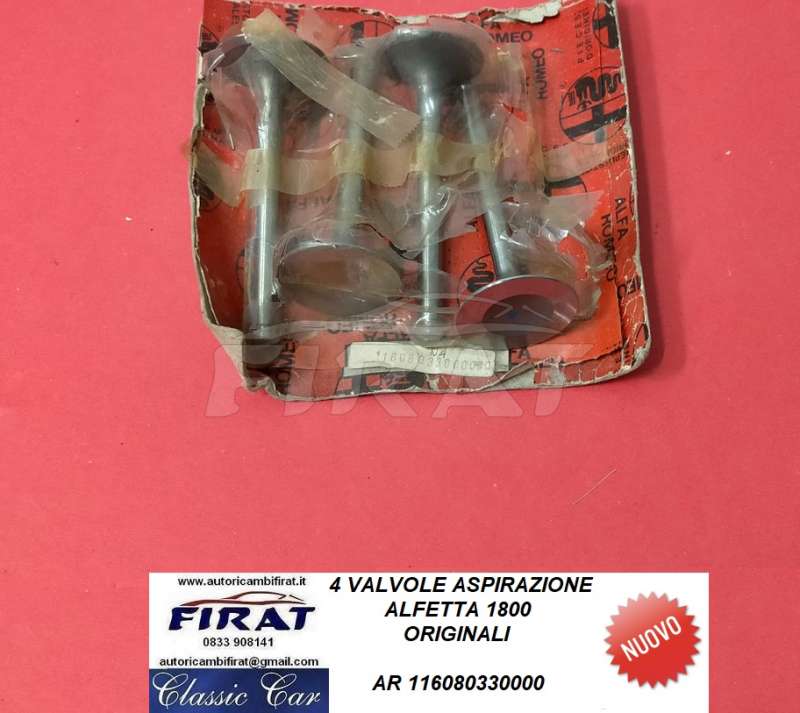 VALVOLE ASPIRAZIONE ALFETTA 1800 (116080330000)